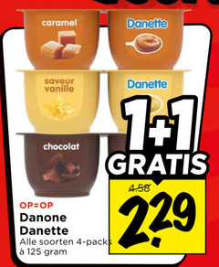 danette toetje 1 4 caramel saveur vanille chocolat danone soorten 