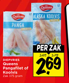  pangasius koolvis queens panga alaska filets diepvries pangafilet zak 