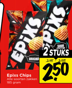  epixs chips 250 sour 2stuks origina soorten zakken 