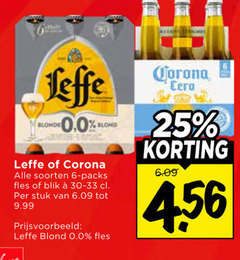  corona leffe speciaalbieren blikjes bier 6 25 blonde 0.0 blond soorten fles blik stuk 