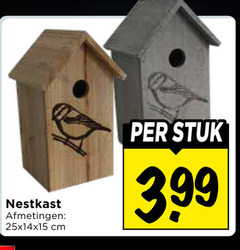  vogelhuis nestkast cm stuk 3.99 