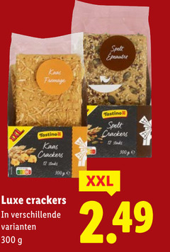  crackers 12 300 kaas fromage spelt tastino stuks 300g luxe xxl 
