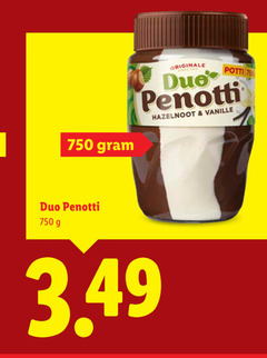  duo penotti hazelnootpasta 750 potti hazelnoot vanille 