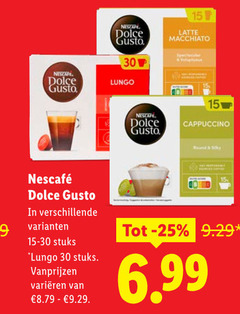  nescafe dolce gusto capsules 15 30 lungo latte macchiato spectacular stuks varieeren cappuccino round 