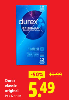  durex condooms 12 originals classic natural standard comfort vertrouwen original pak stuks 
