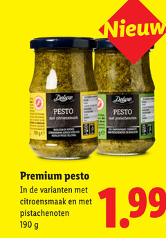  pesto citroensmaak ge pistachenoten premium 