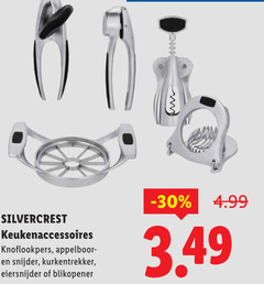  eiersnijder appelpartjessnijder blikopener knoflookpers kurkentrekker silvercrest keukenaccessoires snijder 