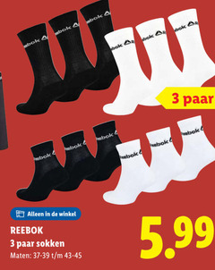  damessokken herensokken 3 reebok paar sokken maten 5.99 