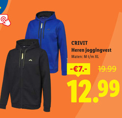 crivit heren joggingvest maten xl 
