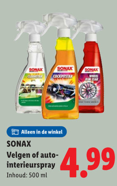  velgenreiniger 500 sonax wheel star velgen auto interieurspray inhoud ml 
