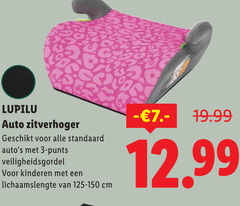  3 lupilu auto zitverhoger punts veiligheidsgordel kinderen lichaamslengte cm 