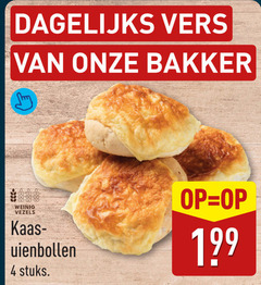 kaasbroodjes 4 dagelijks vers bakker weinig vezels kaas uienbollen stuks 