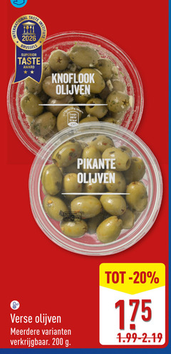  verse olijven 200 knoflook pikante meerdere 
