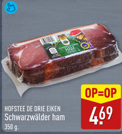  schwarzwalder schinken 350 eiken ham gerookt drie 