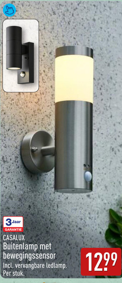  3jaar buitenlamp bewegingssensor vervangbare ledlamp stuk 