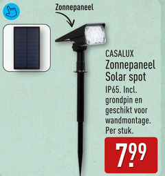 zonnepaneel solar spot ip65 grondpin wandmontage stuk 