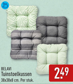 249 belavi tuinstoelkussen 38x38x8 cm . per stuk 