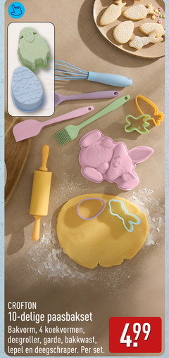  4 10 bakvorm deegroller garde bakkwast lepel deegschraper 