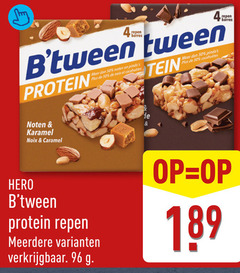  hero mueslirepen 4 50 96 repen barre tween protein noten karamel noix caramel meerdere barres 