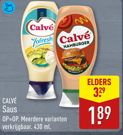  calve snacksaus 100 430 yofresh hamburger gerecycled elders 32 saus meerdere ml 