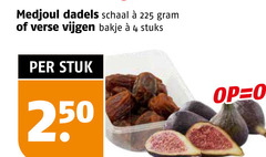  dadels vijgen 4 225 250 medjoul schaal verse bakje stuks stuk 