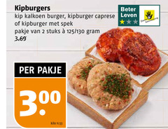  2 300 kipburgers beter kip kalkoen burger kipburger caprese leven spek pakje stuks kilo dieren bescherming 