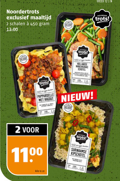  hollandse kant en klaar maaltijd 2 9 12 450 noordertrots schalen trots schotel pappardelle ragout surinaamse kipschotel kilo week noorder 