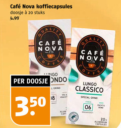  cafe nova koffiecups 18 20 350 mcafee koffiecapsules doosje stuks go mast kracht lungo classico grind 06 zacht bond cap 20x aluminium capsules 