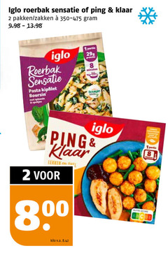 1 2 8 iglo roerbak sensatie ping klaar pakken zakken pasta kipfilet boursin minuten 80 kilo v.a. nutri score 