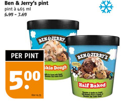  ben and jerrys ijsspecialiteit 500 ml liter jerry dough baked 