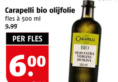  olijfolie 500 carapelli bio fles ml 60 olio vergine oliva 