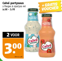  calve snacksaus 2 300 partysaus 250 320 ml voucher liter v.a. knoflook whisky cocktail 