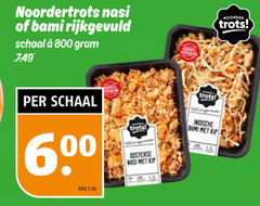  noordertrots nasi bami rijkgevuld schaal 6 kilo trots indische kip oosterse noorder 