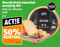  50 500 noordertrots kaasstuk overjarig 48 stuk ca. kilo noorder trots 
