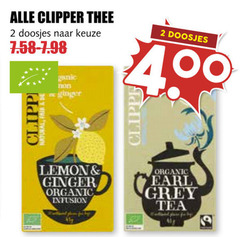  clipper thee 2 400 doosjes ginger natural fair clippe lemon organic infusion earl grey tea 