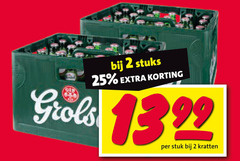  grolsch krat bier 2 25 stuks stuk kratten 