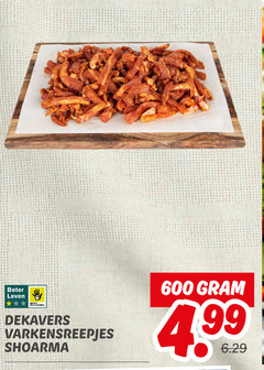  shoarmavlees 600 beter leven dekavers varkensreepjes shoarma 4 99 