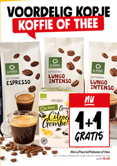  la place thee koffiebonen 1 2 10 11 kopje koffie espresso landbouw lungo intenso organic citroen gember refreshing rob theo zakken kilo 