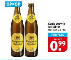  konig ludwig speciaalbieren 99 weissbier hell fles liter 