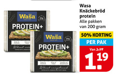  wasa knackebrod 19 50 200 209 since protein high wheat topped with source magnesium crispbread and poppy pakken pak 