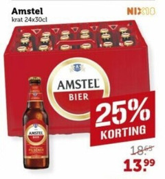  amstel krat bier 25 24x30cl pilsener 