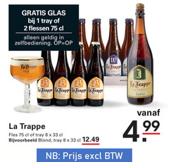  la trappe speciaalbieren 1 2 8 33 glas tray flessen zelfbediening trappen b blond fles trappist witte 