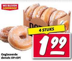  donuts 4 sugar geglaceerde stuks 