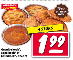  4 vers oven gevulde koek appelkoek boterkoek stuks 
