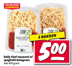  daily chef italiaanse maaltijd 2 450 500 macaron bolognese macaroni spaghetti bak bakken 