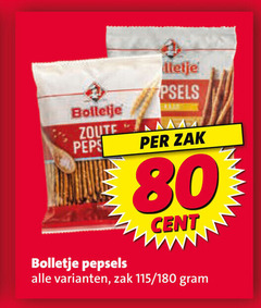  bolletje zoutjes 80 zoute pepsels zak wa cent 180 