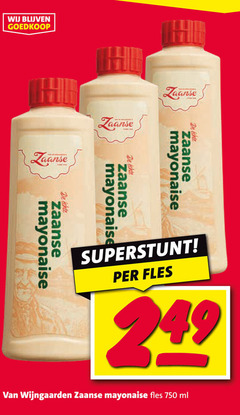  wijngaarden mayonaise 750 zaanse fles ml 