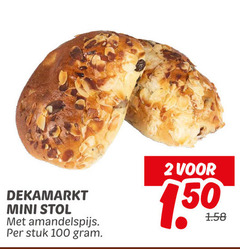  stol 2 100 mini amandelspijs stuk 