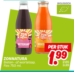  zonnatura vruchtensap 750 biologisch zon natura bietensap wortel stuk fles ml 1 99 