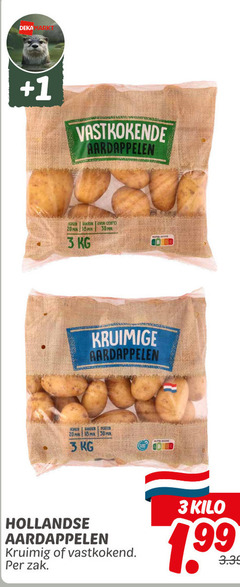  aardappelen 3 18 20 30 1 vastkokende min kruimige roken poten bb hollandse kruimig vastkokend zak kilo 